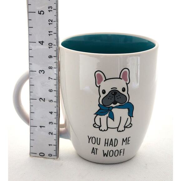 MUG-FRENCHIE-FRENCH BULLDOG-Dog-White-"You Had Me At Woof" - Picture 9 of 9